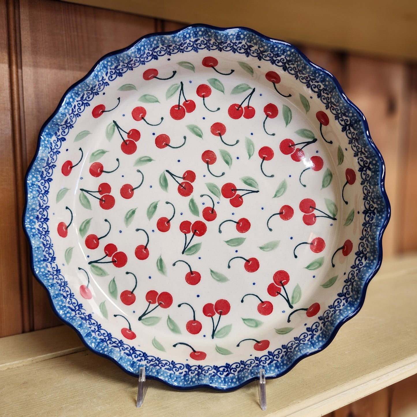 Pie Plate ~ Fluted ~ 10" 2715X ~ Cherry Pie