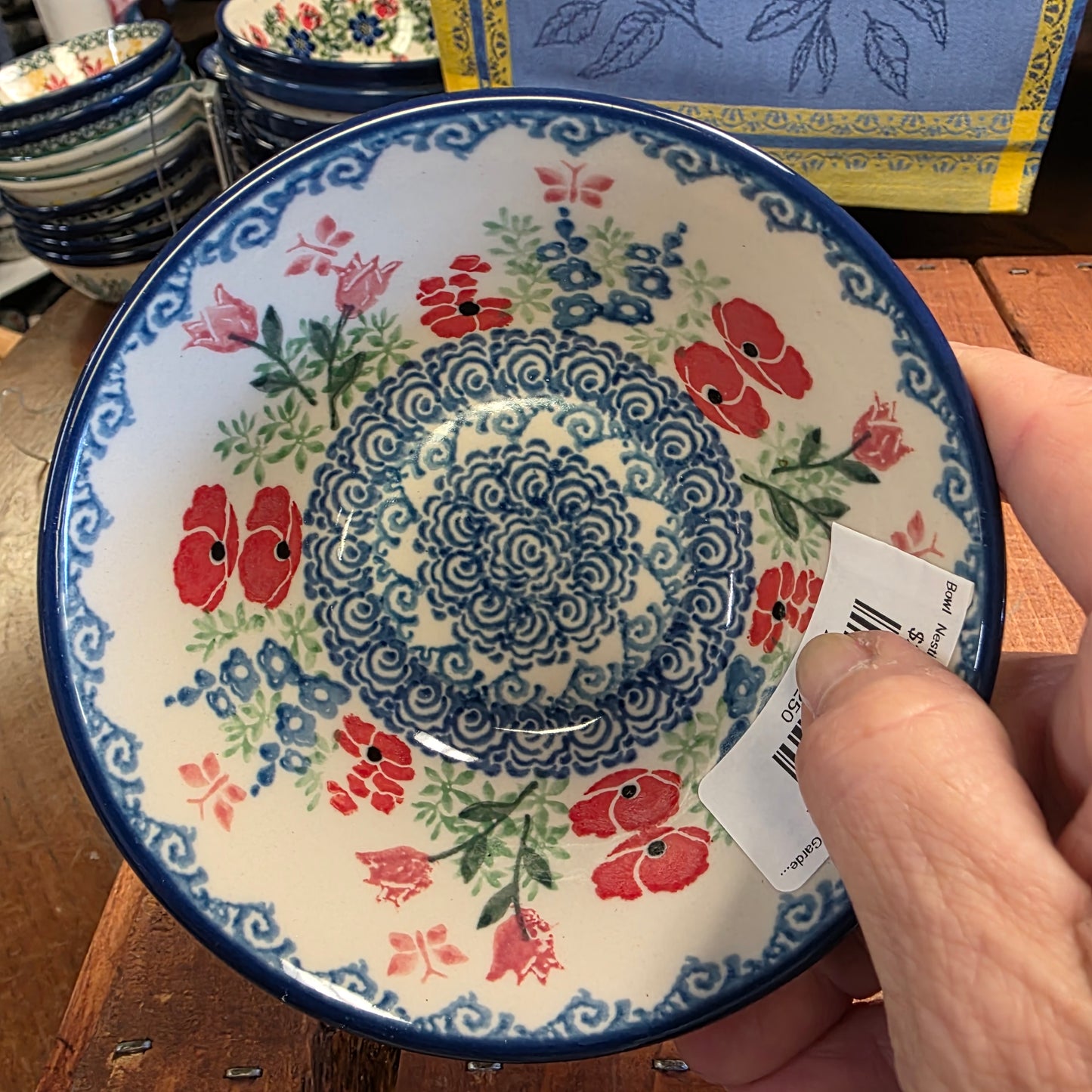 Bowl   Nesting 5"W  556-3220X  Whimsical Garden pf0526