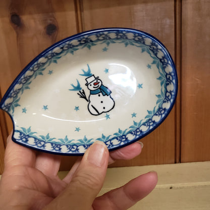 Spoon Rest ~ 3.25"W x 5"L 381-2798X  Jack Frost Snowman