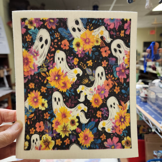 Dishcloth groovy ghost from Sweden
