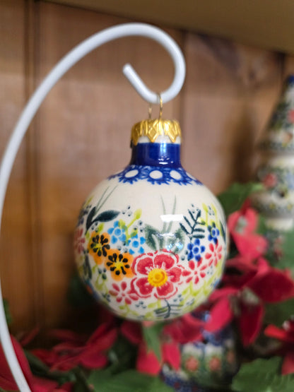 Ornament ~  flowers 3" Ball