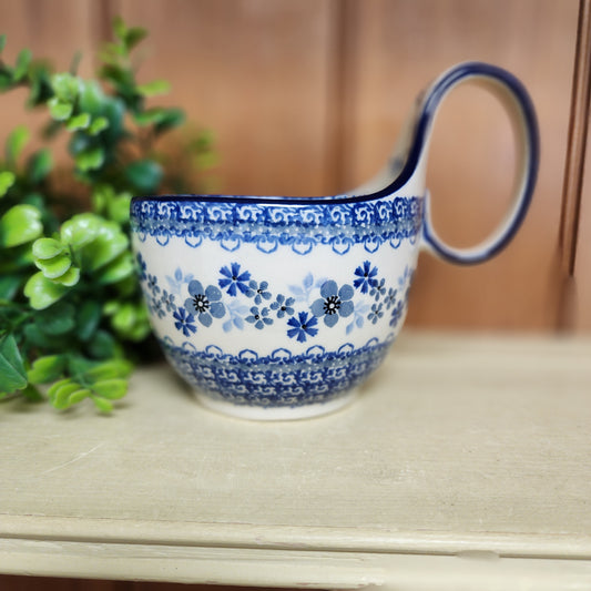 Bowl w/ Loop Handle   16 oz  845-2333X  Blue Horizon pf0526
