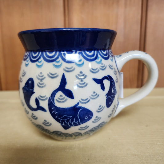 Mug ~ Bubble ~ 11 oz. 2372X ~ Deep Blue Sea ~ Koi Fish