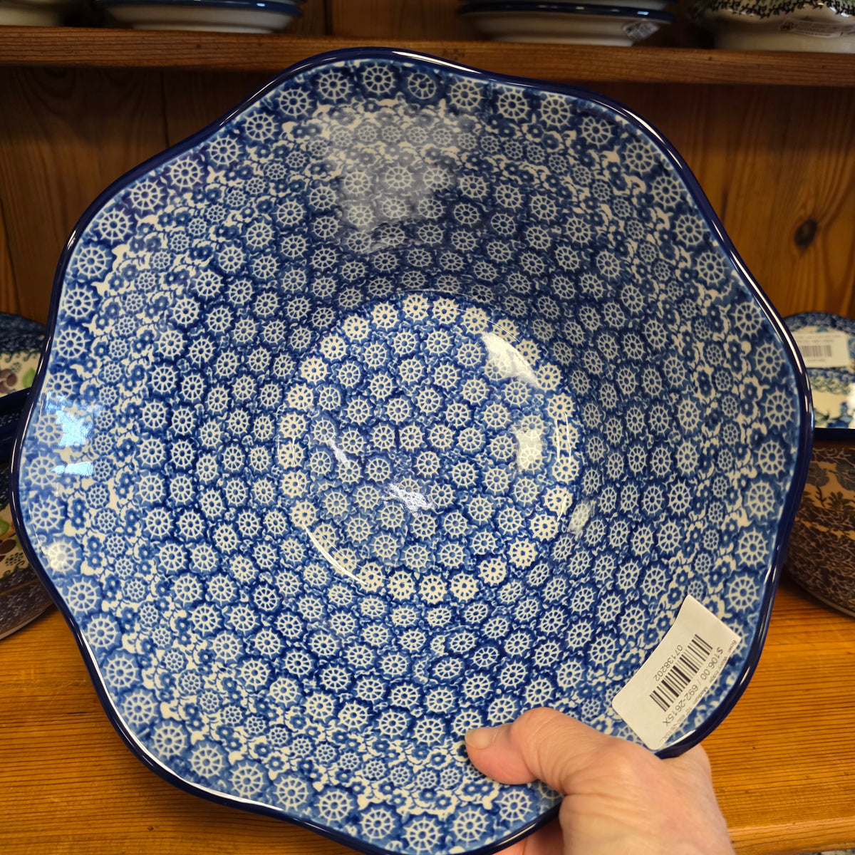 Bowl   Wavy Edge   Medium  10" 692-2615X  Midnight pf0526
