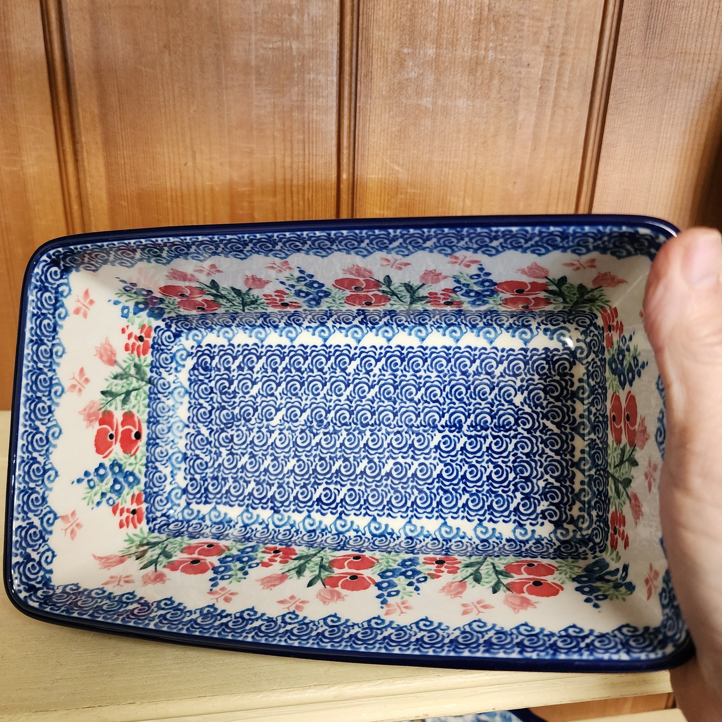 Baker   Loaf Pan   4.75"w X 8"L x 3"deep   3220X ~ Whimsical Garden