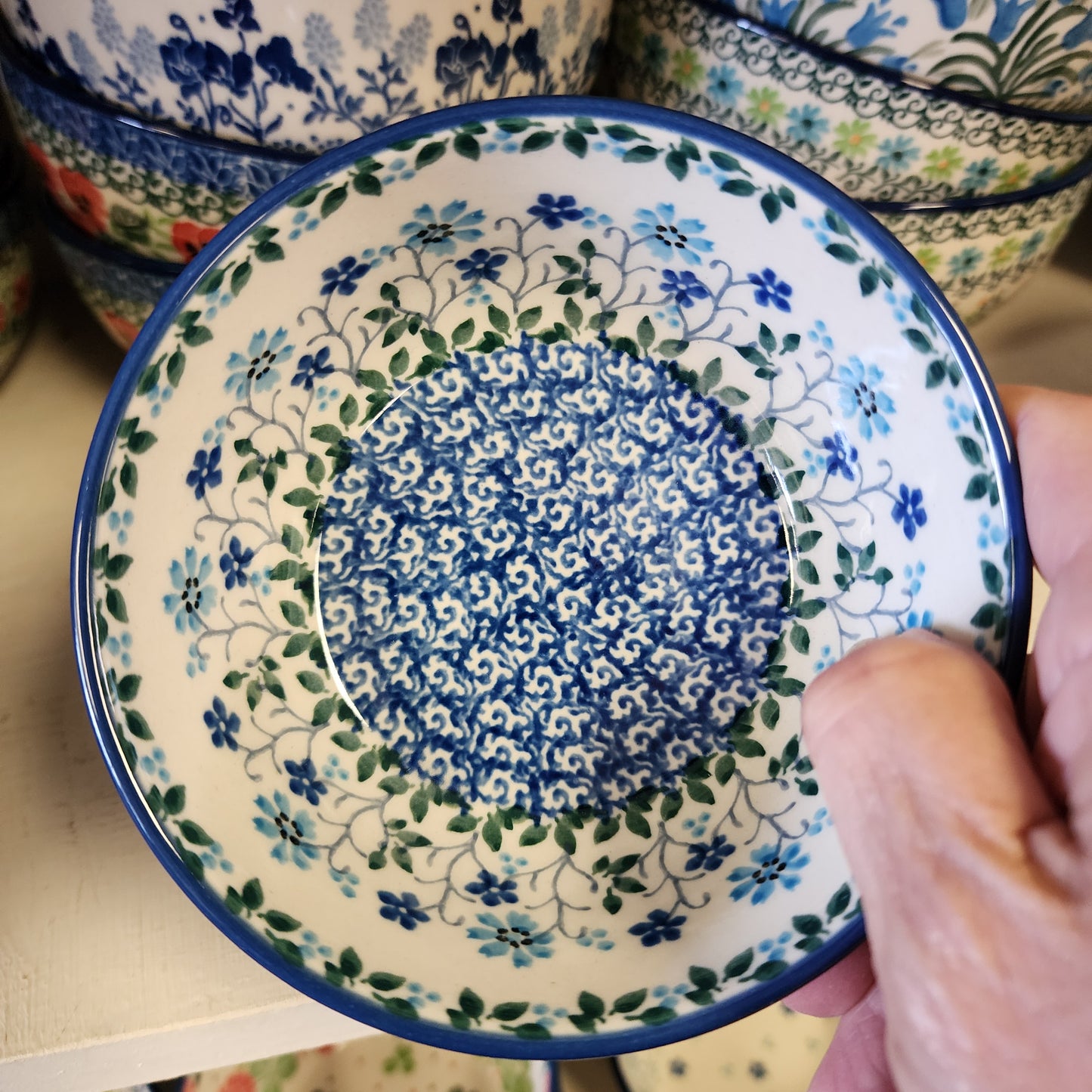 Bowl   Ice Cream   4.5" 017-2785X  Georgia Blue pf0526