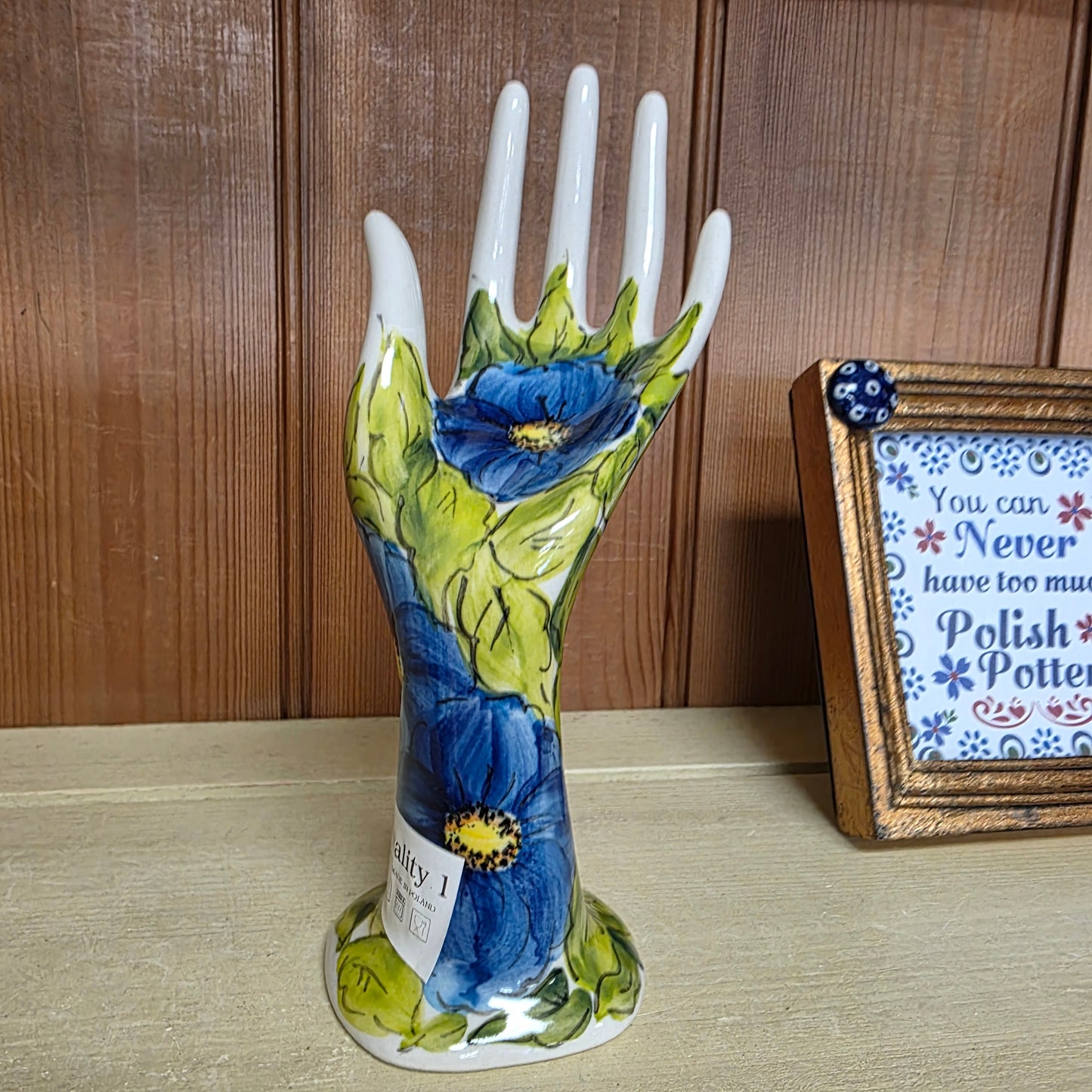 Hand / blue 7" / jewelry stand