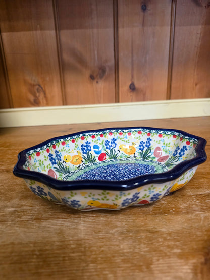 Bowl   Oval Fluted   6" x 7.5" A27-U5250  U4 T. Liana