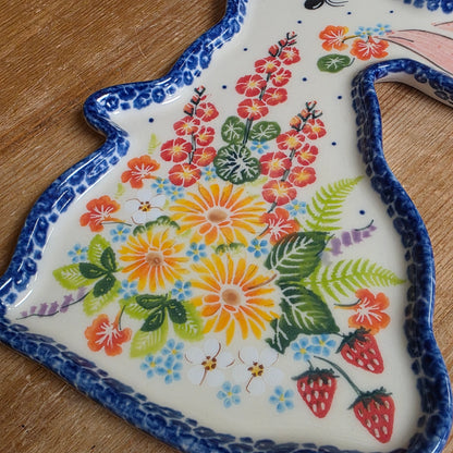 Bunny Plate #2  strawberries