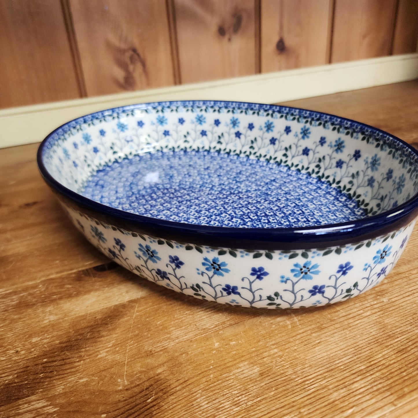 Baker Oval ~ 12" 297-2785X Georgia Blue  /8 cups