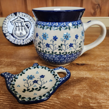 2 pc / 16 oz. Bubble Mug & Tea Bag Holder 2785X Georgia Blue
