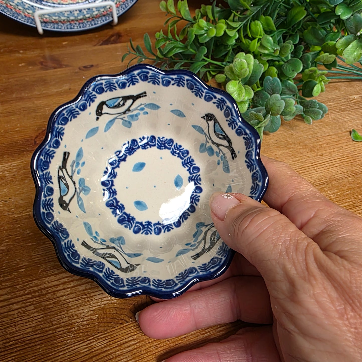 Bowl Ramekin fluted 916-2675 Bird