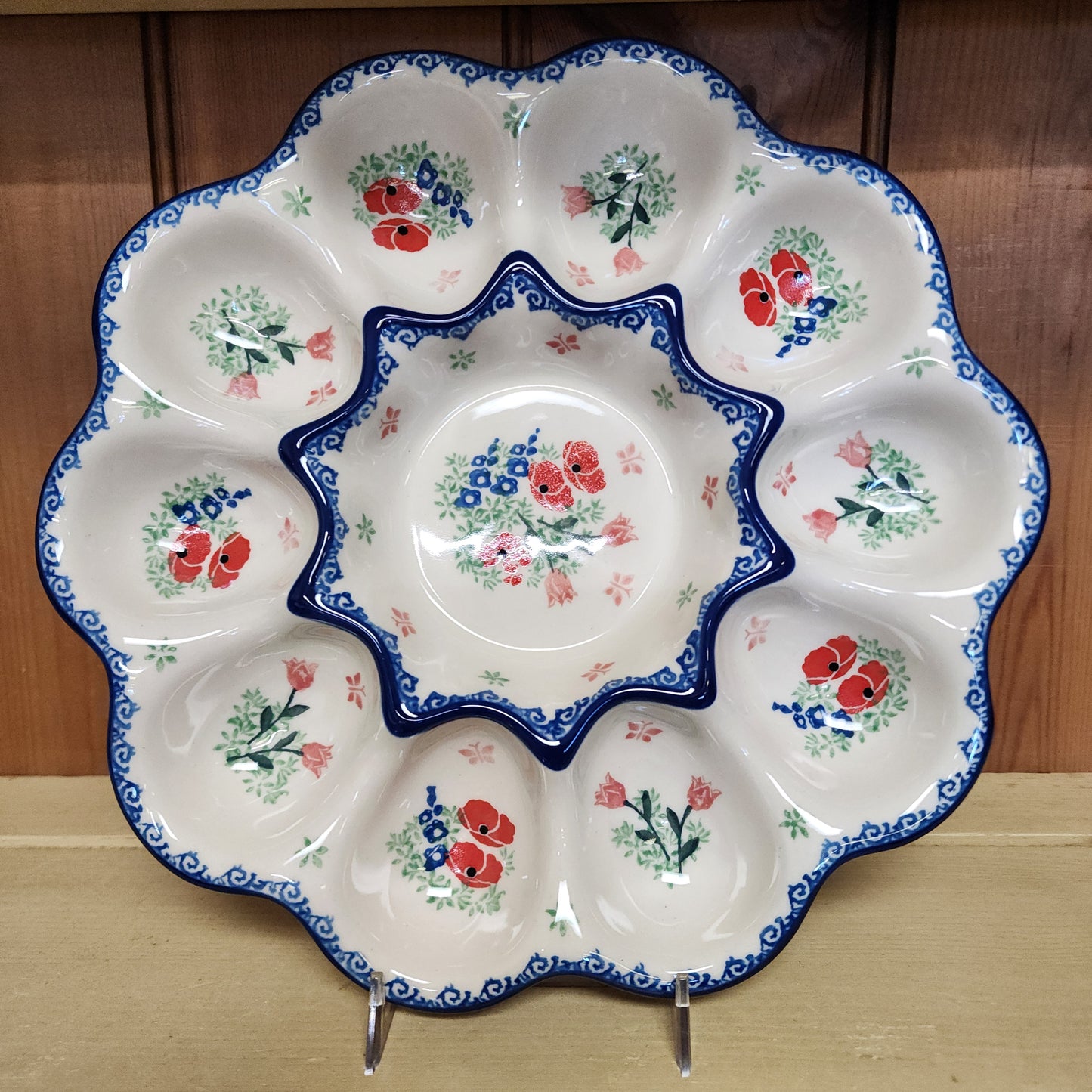 Platter ~ Deviled Egg Tray 3220X ~ Whimsical Garden