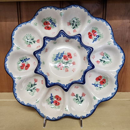 Platter ~ Deviled Egg Tray 3220X ~ Whimsical Garden