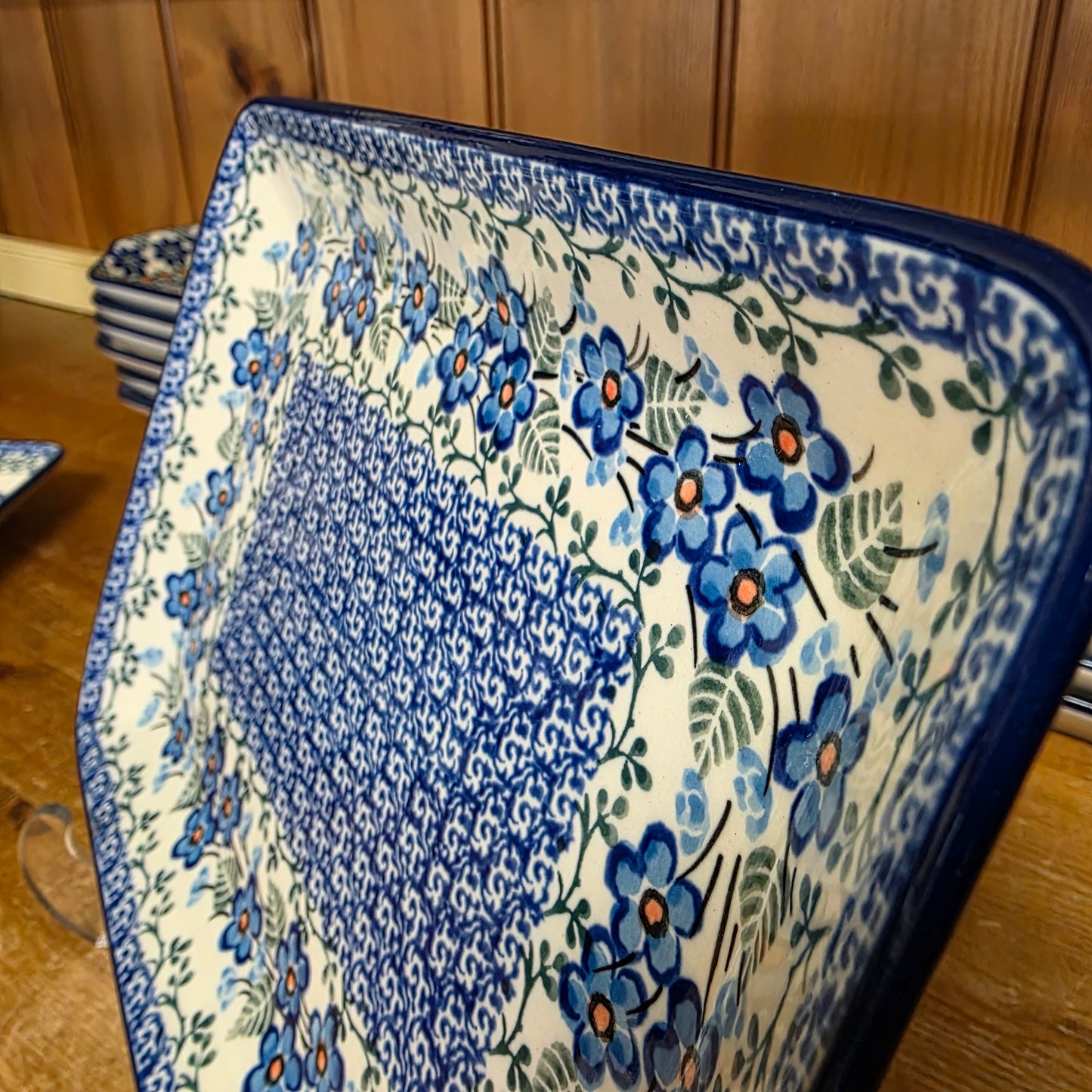 Platter Rectangular 9.5" x7"  111-2272X  Parisian Posies pf0526