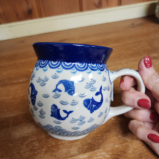 Mug ~ Bubble ~ 16 oz. 2372X ~ Deep Blue Sea ~ Koi Fish