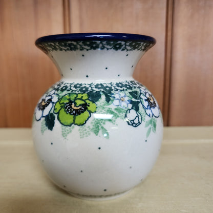 Vase   Bubble   4.25"   2320X ~ Green Poppies