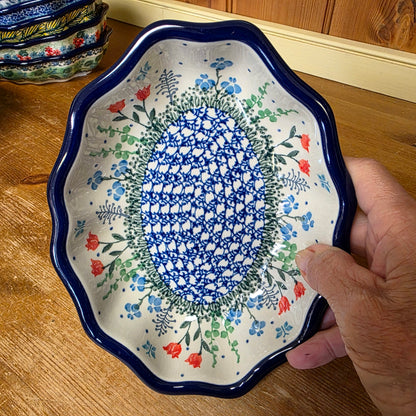 Bowl   Oval Fluted   6" x 7.5" A27-2903X  Tulip Horizon pf0526