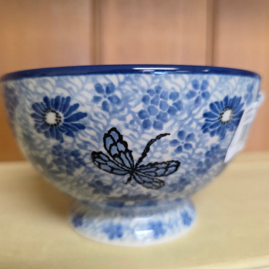 Bowl w/Pedestal   5.25"W  206-2999X  Blue Dragonfly pf0526