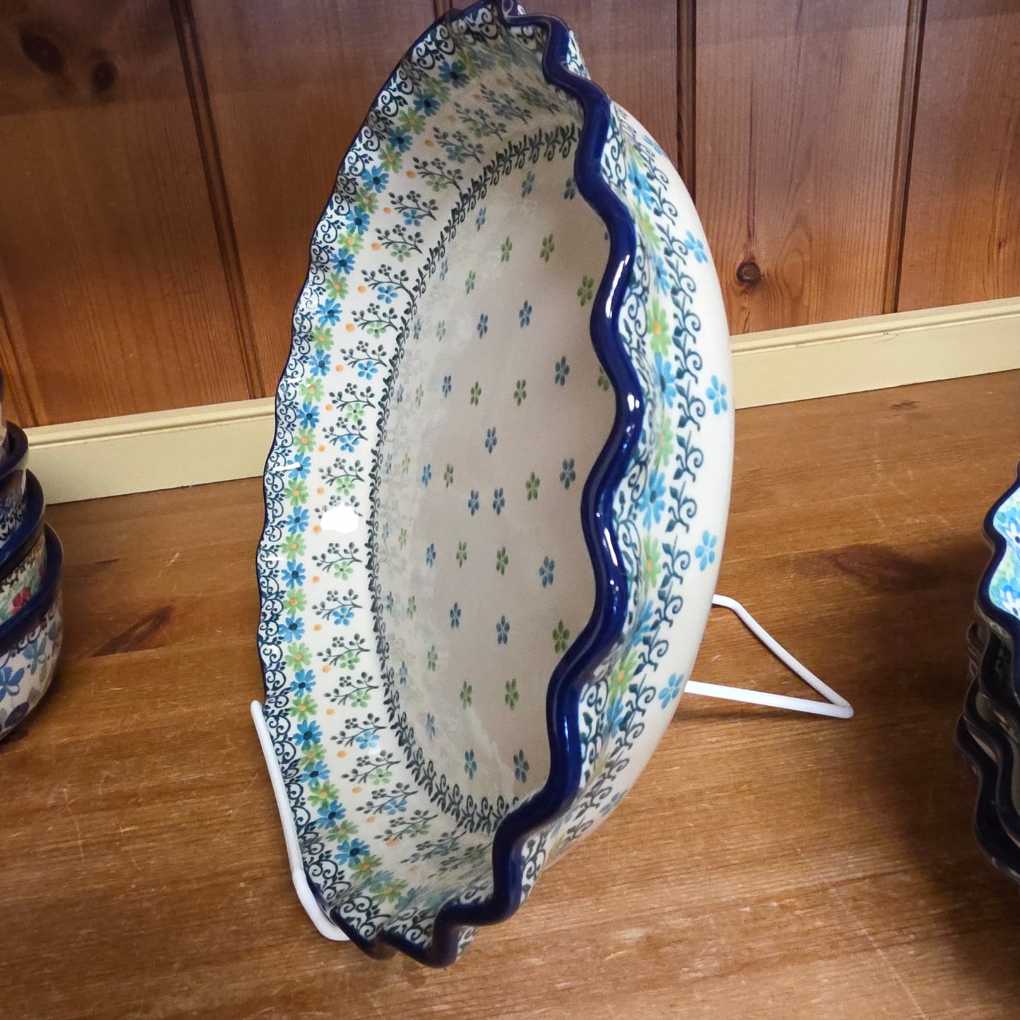 Pie Plate   Fluted   10"   2362X ~ Beach Sparkle