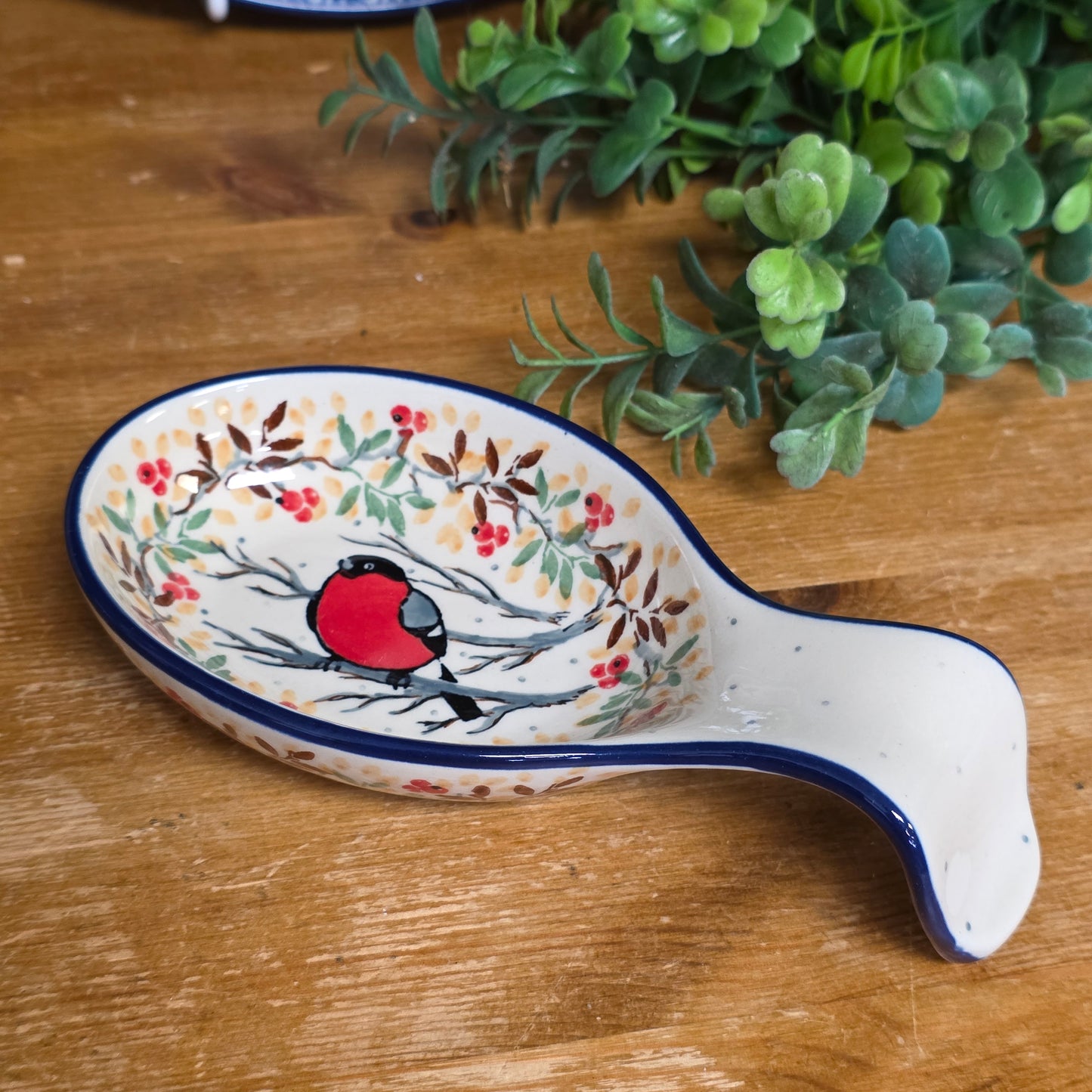 Spoon Rest 6" A26-U49018 red bird M Starzyk