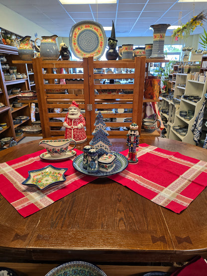 Napkin Red Jacquard (20")