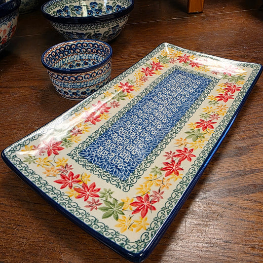C26 ~ Rectangular Tray ~ 11.8x6.5"    C26-2533X  Maple Harvest pf0526