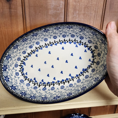 Baker Oval   9.5"    2158X ~ Silver Lace