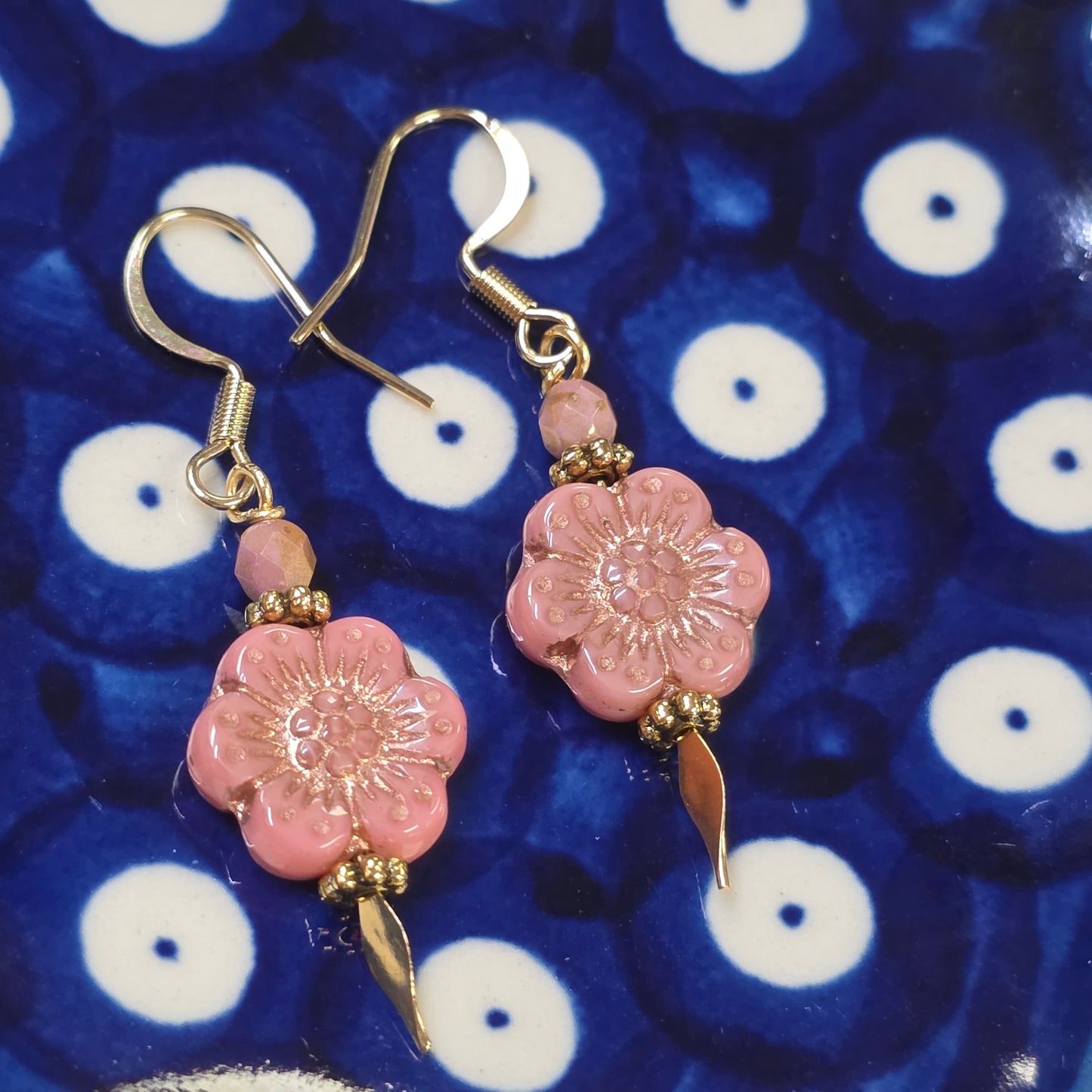 Jewelry ~ Flower Earrings Pinks