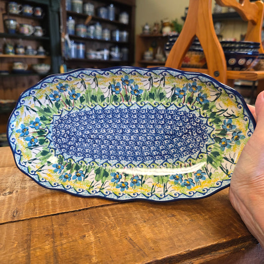 Tray   Scalloped Oval   6.25" x 12.5"   U5071 ~ U4