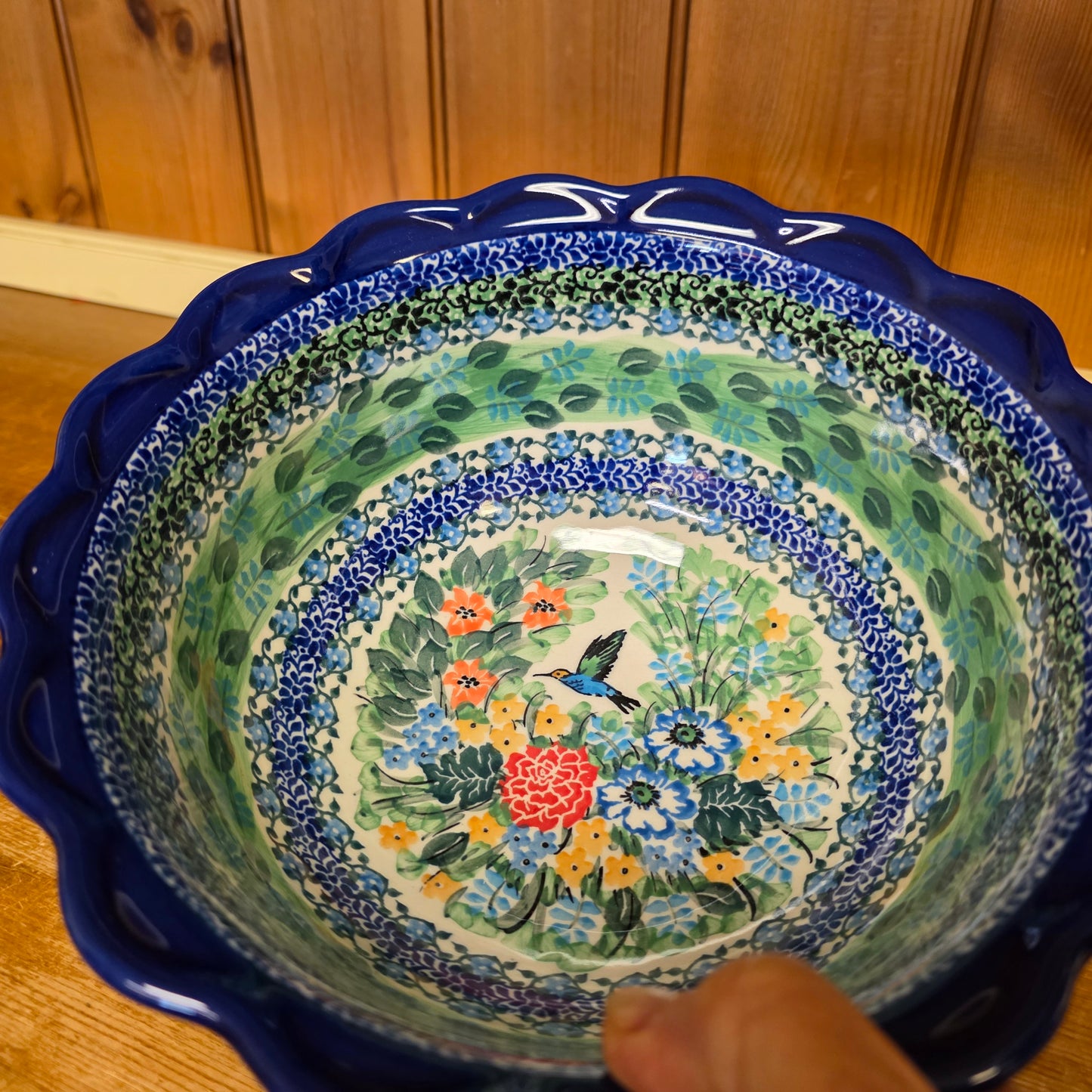 Bowl   Scalloped Edge 9"wx4" 628-U3271  U4 pf0526