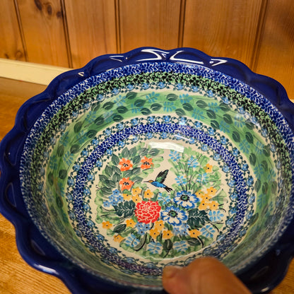 Bowl   Scalloped Edge 9"wx4" 628-U3271  U4 pf0526
