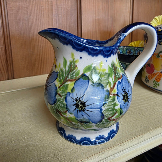 Creamer 7 oz / blue/yellow bird 1166