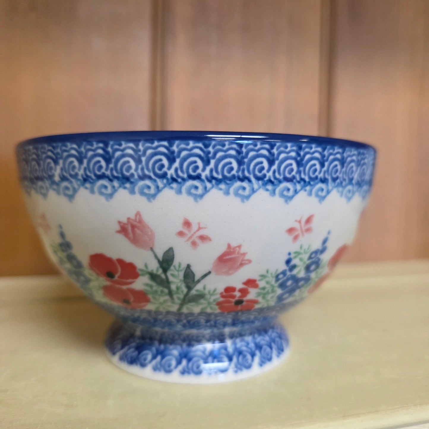 Bowl w/Pedestal   5.25"W  206-3220X  Whimsical Garden pf0526