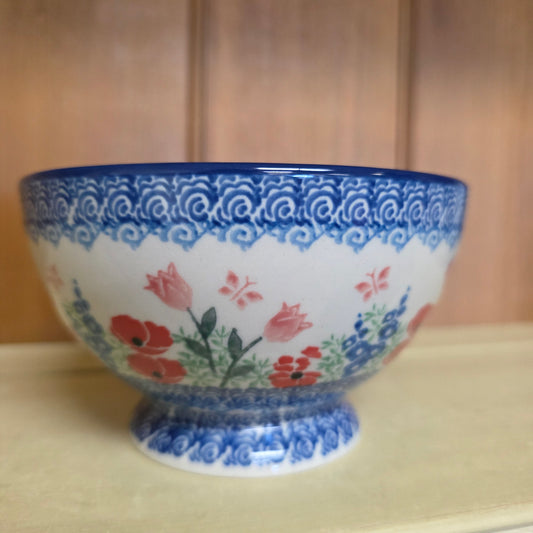 Bowl w/Pedestal   5.25"W  206-3220X  Whimsical Garden pf0526