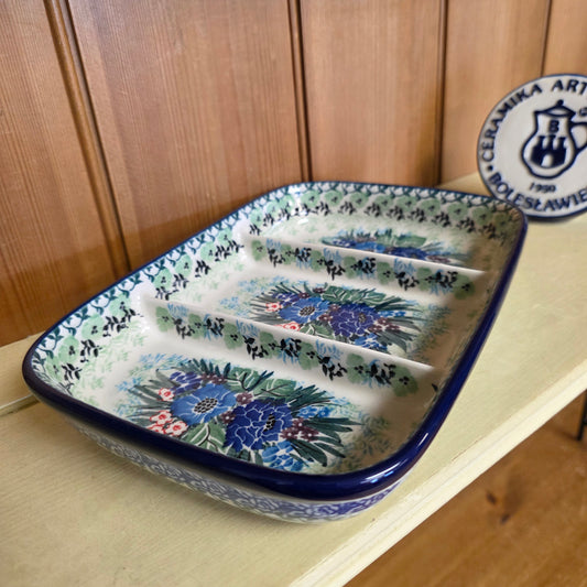 Divided Dish  6.5" x 9.25" 393-U4572  U4 pf0526
