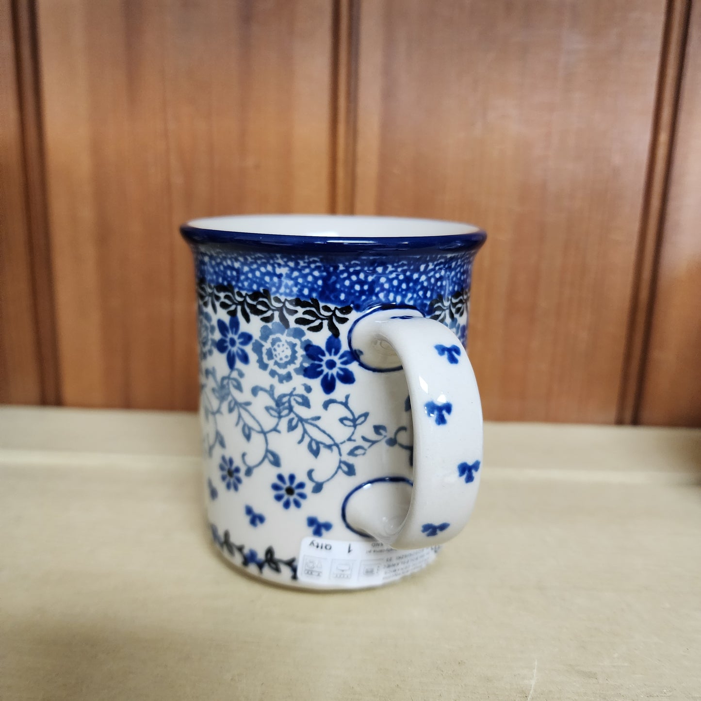 Mug   Straight Side   10  oz 236-2158X  Silver Lace pf0526