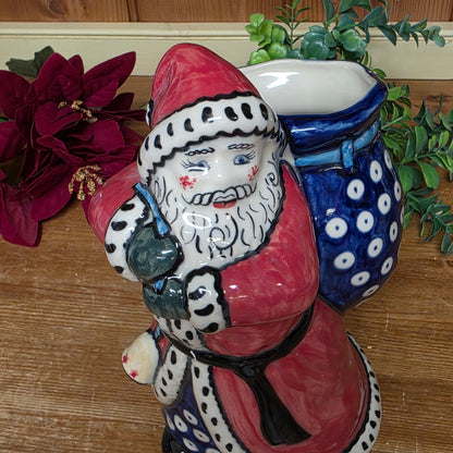 Santa with Bag (dots) 8.5"