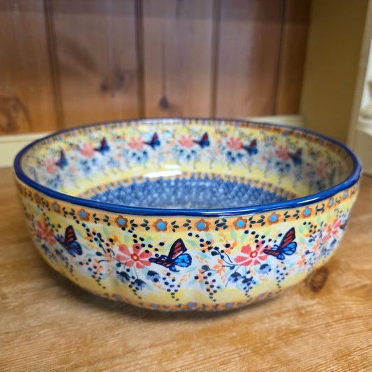 Bowl Viktoria Butterfly wk73   ~ 11" Agata