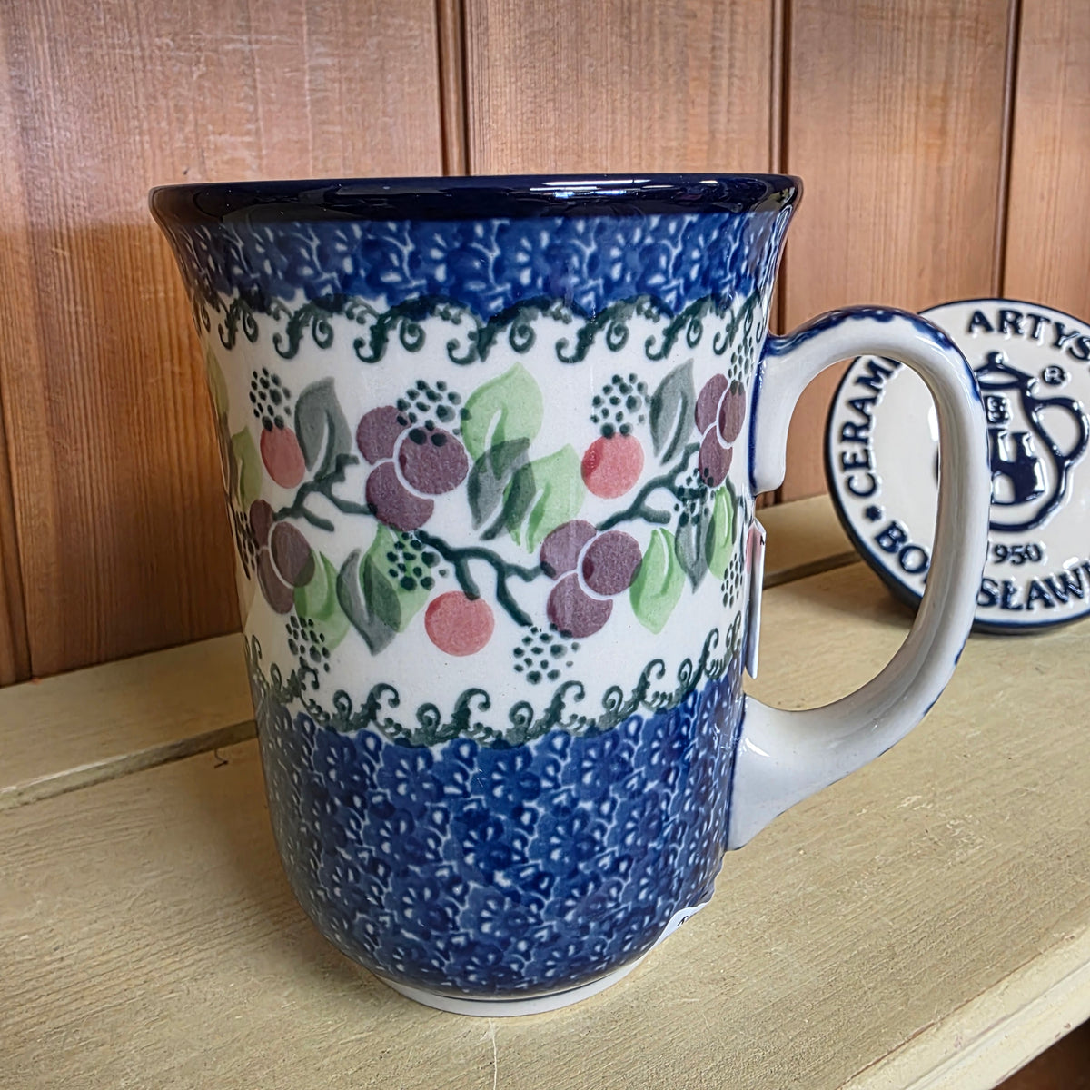 Mug   Bistro   16 oz. 812-1418X  Burgandy Berry Blue pf0526