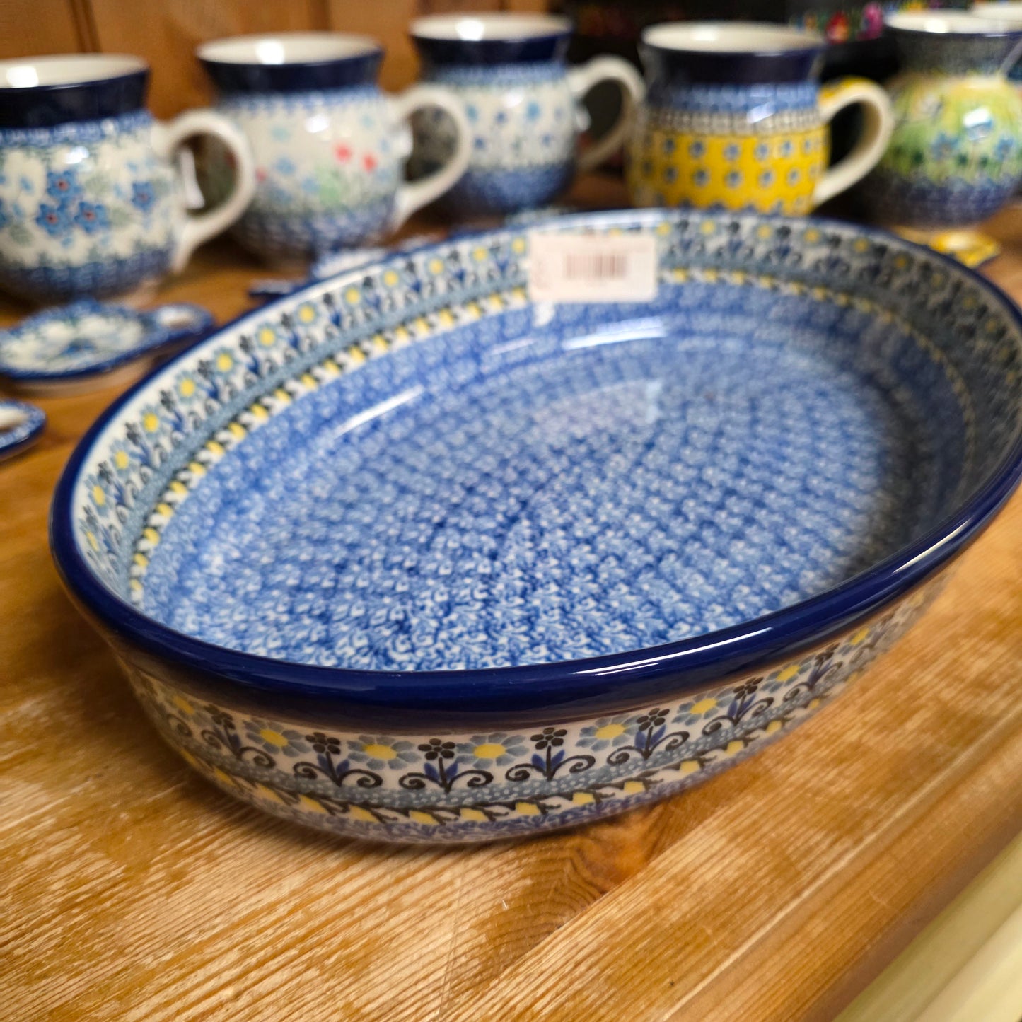 2 pc / 9.5" Oval Baker  & 12" Oval Baker 2178X Daisy Maize