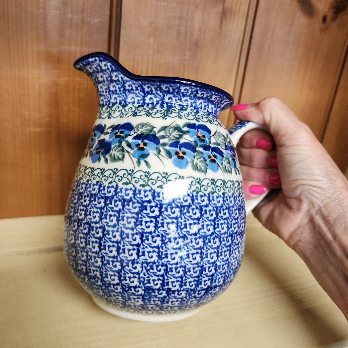 Pitcher ~ (1 qt) 078-2273X Winter Viola