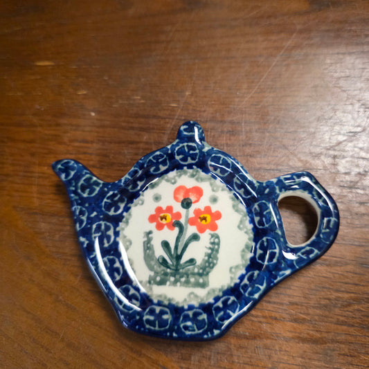 Tea Bag Holder   766-0560X  Peach Spring Daisy