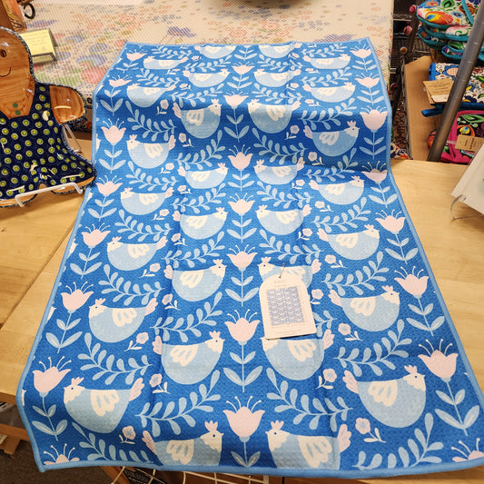 Towel /poly ~ Chicken & Egg blue