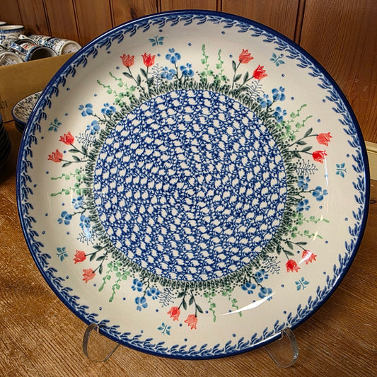 Plate   Rimmed   9" 302-2903X  Tulip Horizon pf0526