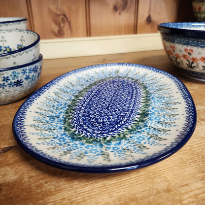 Oval Platter ~ Small 10.5" x 7.3"    G69-3279X  Virginia Bluebells pf0526