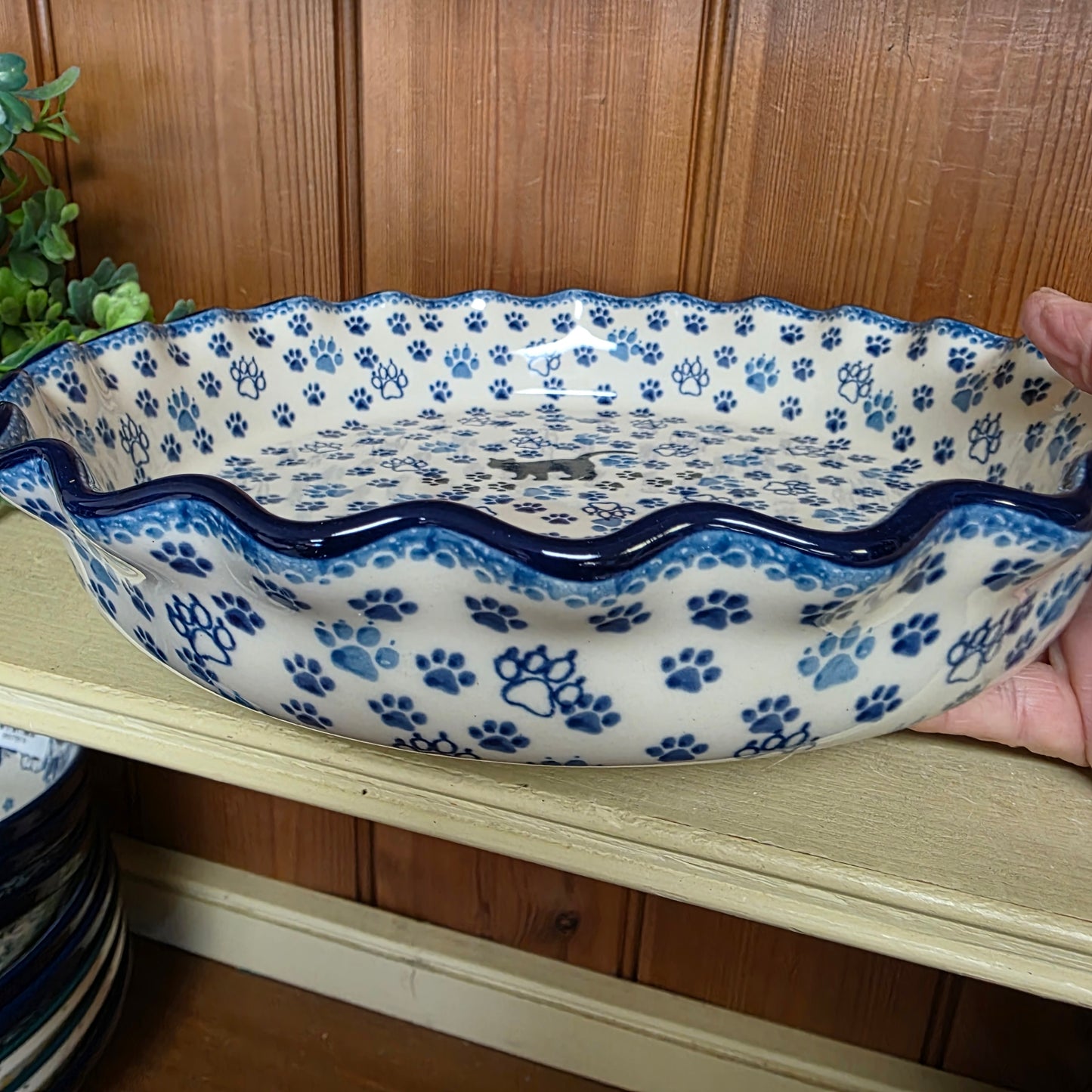 Baker Pie Plate   Fluted   10" 636-1771X  Boo Boo Kitty pf0526