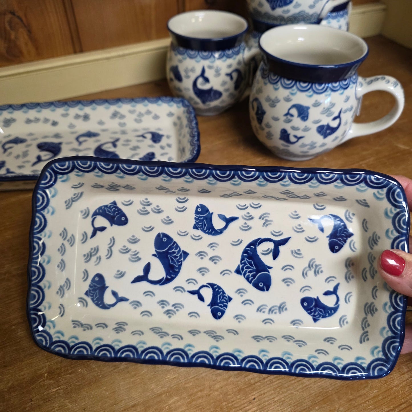 Shallow Tray ~ 9" x 4.5" 2372X ~ Deep Blue Sea