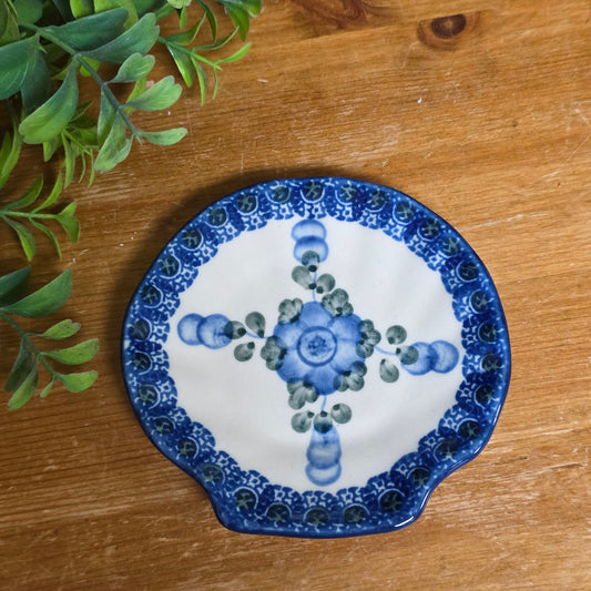 Shell Dish 4" ~ Blue Poppy