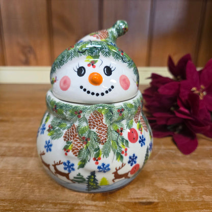 Snowman Jar Small 6"